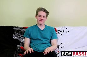 Taylor Tyce gets a naked dick in his ass after an interview