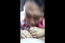 Asian sucking deep