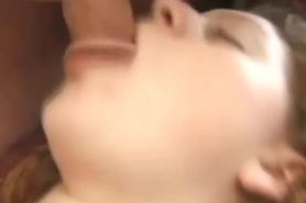 Fat cock disappearing in pregnant girl