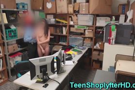 Teenage shoplifter banged