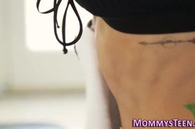 Tattooed stepmilf tasted