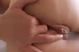 Victoria Roberts fucks her bald pussy with a big dildo (rare)