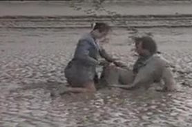 British Couple fucking in mud