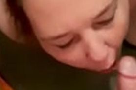 facial on cute BBW face