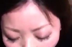 Making my asian baby sitter suck my cock for more money