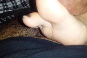 footjob from a 60 year old asian woman