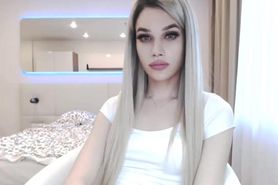 Petite Blonde Ts On Camera Showing Her Dick