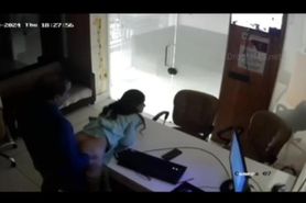 Extremely Beautiful Secretary Fucked By Manager In Office CCTV Cam Recorded (2)