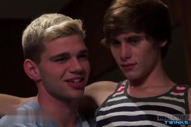 European twink anal sex and cumshot