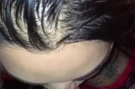 Asian blowjob with facial