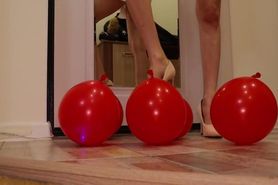 Heels Crush Balloons Crushing Heels