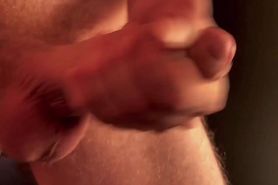 Close up Hung Jerk off