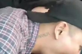 pinoy cum control in car