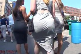 3 Sexy Bitches In Tight Skirts!!