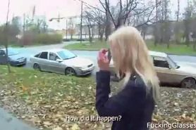 Girl's hit car makes her day