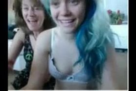 real mom and daughter topless webcam