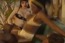 Hard Interracial Threesome And Fisting With African And Caucasian Sluts