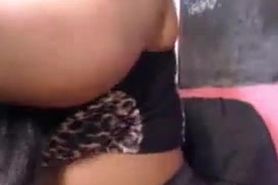 Busty ebony bitch twerking on cam - watch part 2  on xlivesluts.com