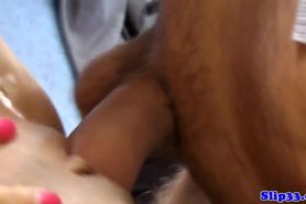 POV screwed teen gets drilled by grandpa