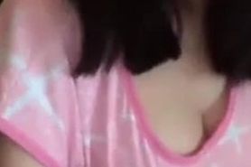 Chinese girl show beautiful boobs on webcam