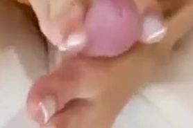 sexy up close footjob