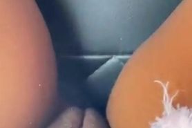 I let the Uber driver finger my pussy, leading to a squirt in the car