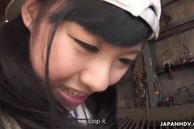 Japanese Factory Girl Gets Fucked With Joy