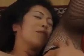 Sayaka moans as she is poked in the anus and pussy with sex toys