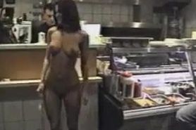 Veronica Vanoza dancing naked at a party