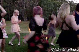 Aussie lesbos grope asses