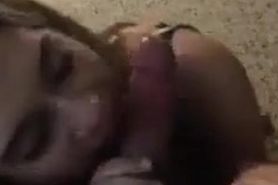 Cute Blonde gets excited for sucking dick