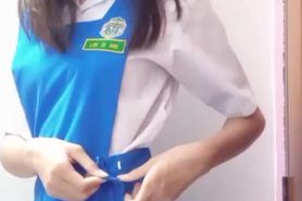 Xmm strip in school uniform
