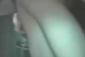 A hot ass in a thong on an upskirt video