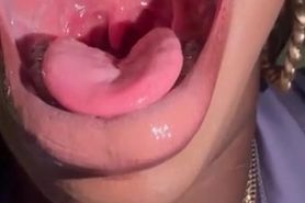 Bbw with long tongue