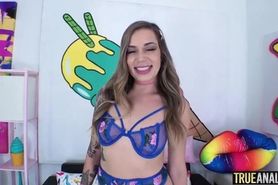 Adorable girl wants to enjoy the true depths of anal sex