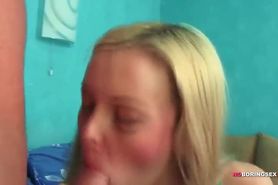 Cute Blonde Let Her Man Screw Her Asshole