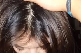 Horny girl sucking dick