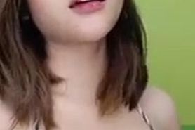 Indonesian teen solo fun on cam