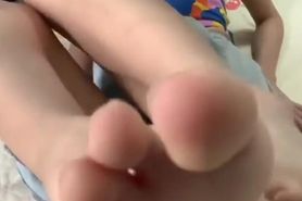 Asian Teen Cutie Tongue+Feet Fetish Tease