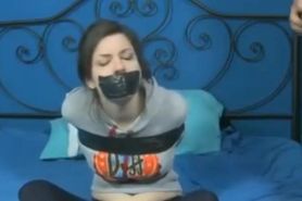 Girl taped up and gagged