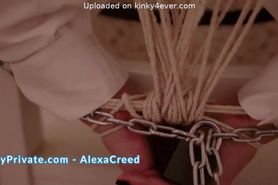 (Can'T Stop Moaning) Alexa Creed Gets Tied Up And Vibed Rough Till Orgasm - Skyprivate