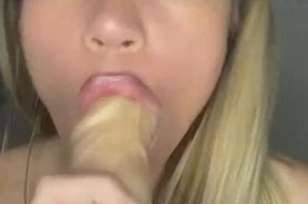 Little Lisa Fucks Dildo Rough