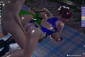 ANIME 3D CHUN LEE & CAMILLE COSPLAY THREESOME RAIN