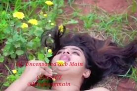 Nila-Nambiar Showing Tits & Rubbing Pussy Outdoor In Flower Farm