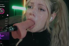 Sn dildo blowjob