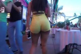 big ass yellow shorts