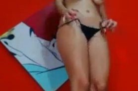 Beautiful Latina stripper on webcam