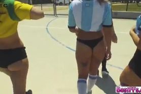 Sexy Football Players gets fucked rough by the trainer