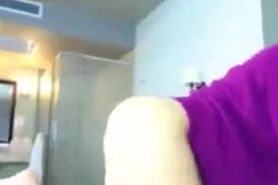 Stunning Blonde Webcam Girl Dildos Her Pussy