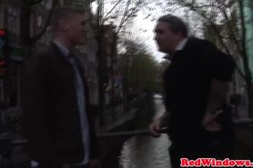 Real dutch whore facialized after doggystyle